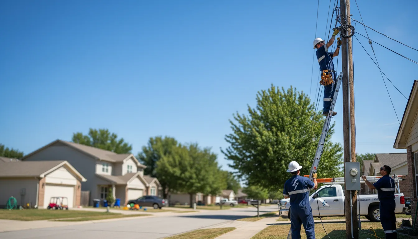 Residential electrician providing installation services in Amma, WV